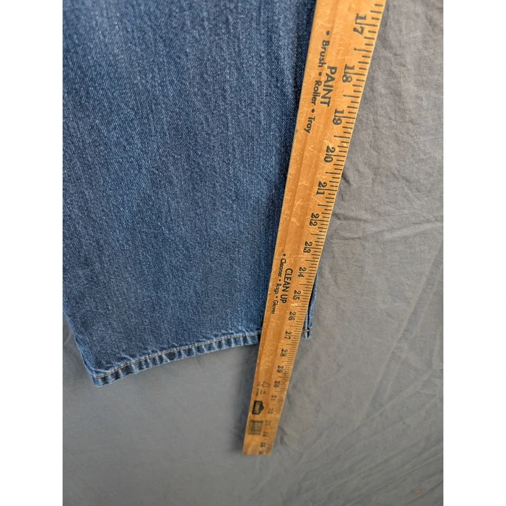 Duluth Trading Co Trim Fit Blue Denim Jeans 44x30 Mens Straight Leg‎